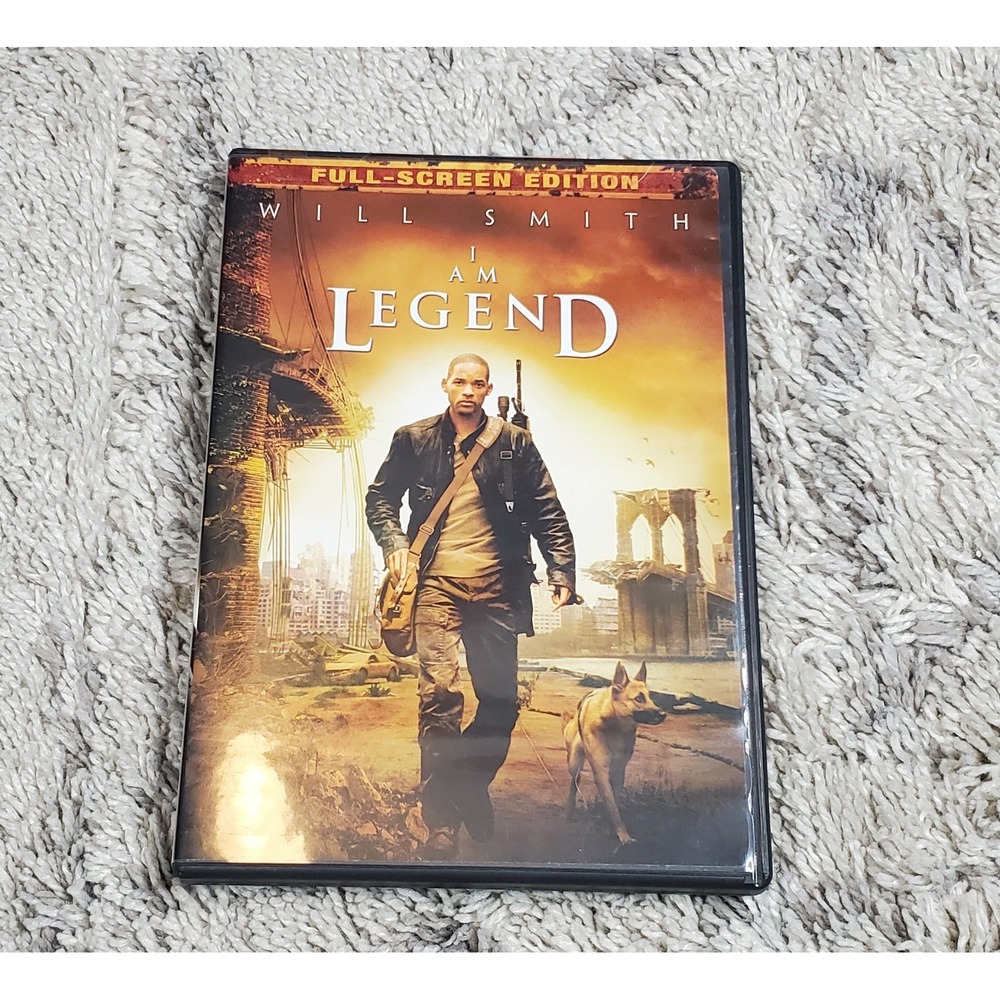 Warner Bros I Am Legend DVD‎ Will Smith Excellent Full-Screen Edition Thriller
